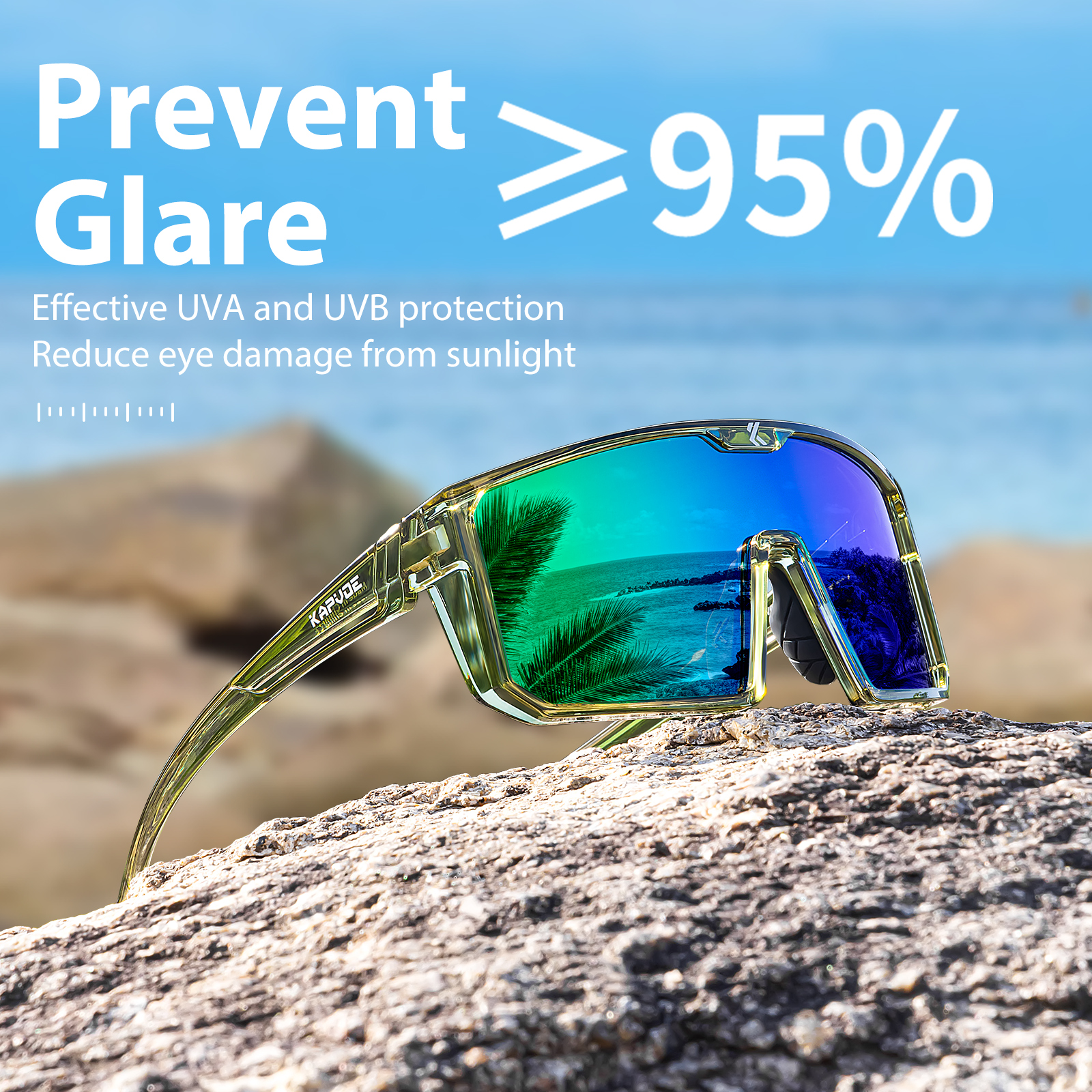 Fishing Sunglasses Polarized - Kapvoe Hot Men Outdoor Polarized Sports