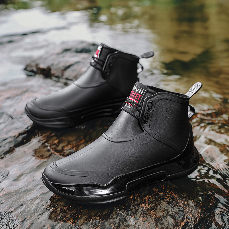 Fishing Boots - Men Ankle Rubber Boots Woman Rain