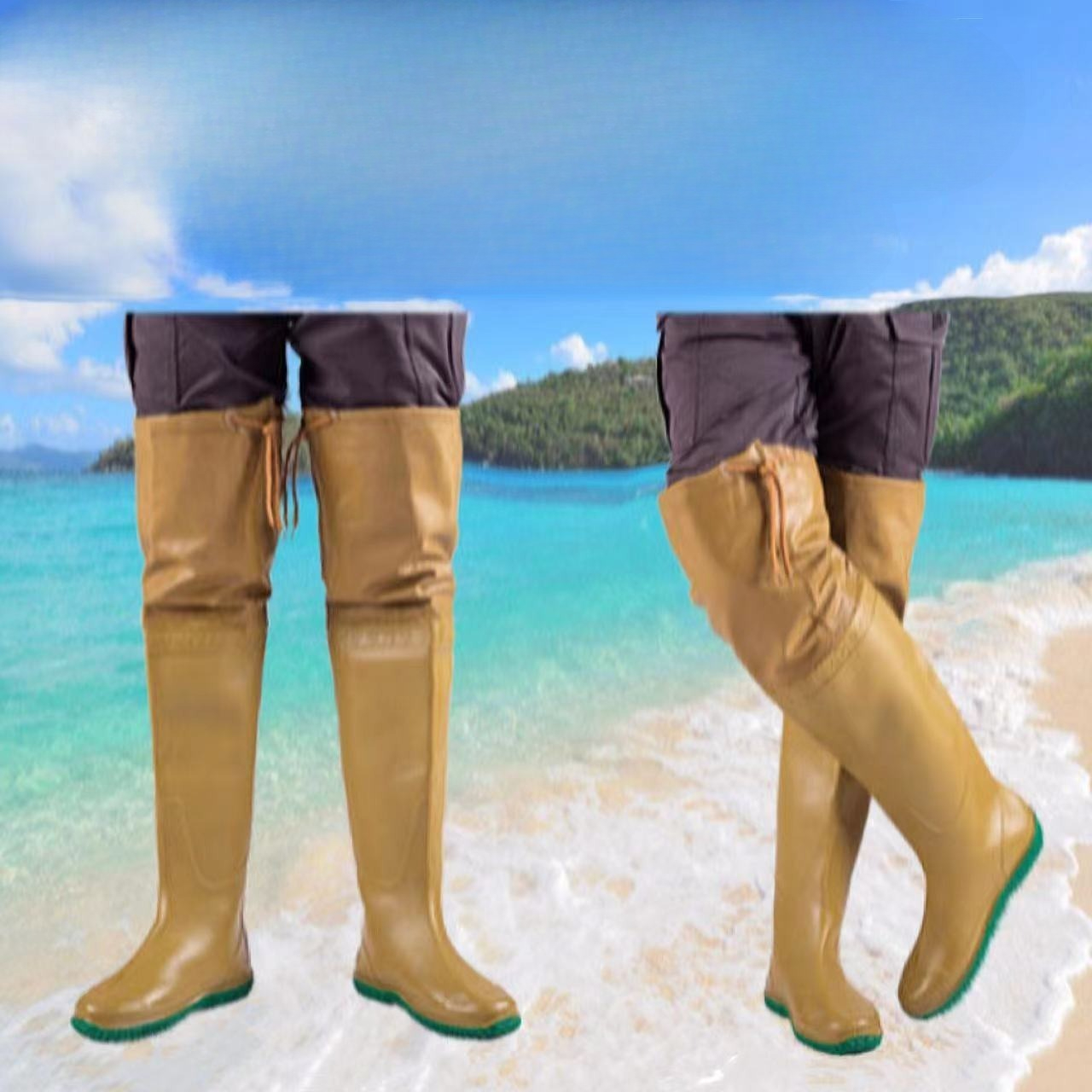 Fishing Waders - Unisex Over Knee Waterproof Farm Boots