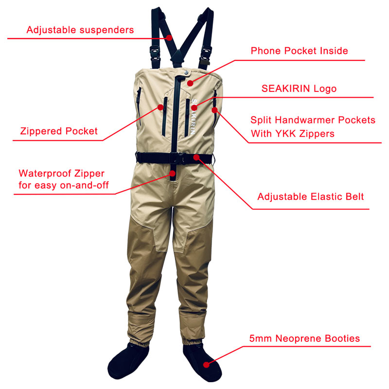 Zip-front Breathable Stout Che - Fishing Waders のレビューと価格