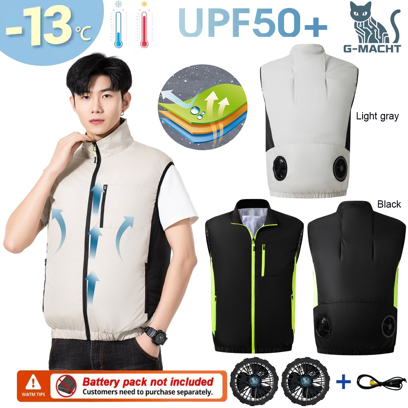 Summer Breathable Wearable Coo - Fishing Vest のレビューと価格
