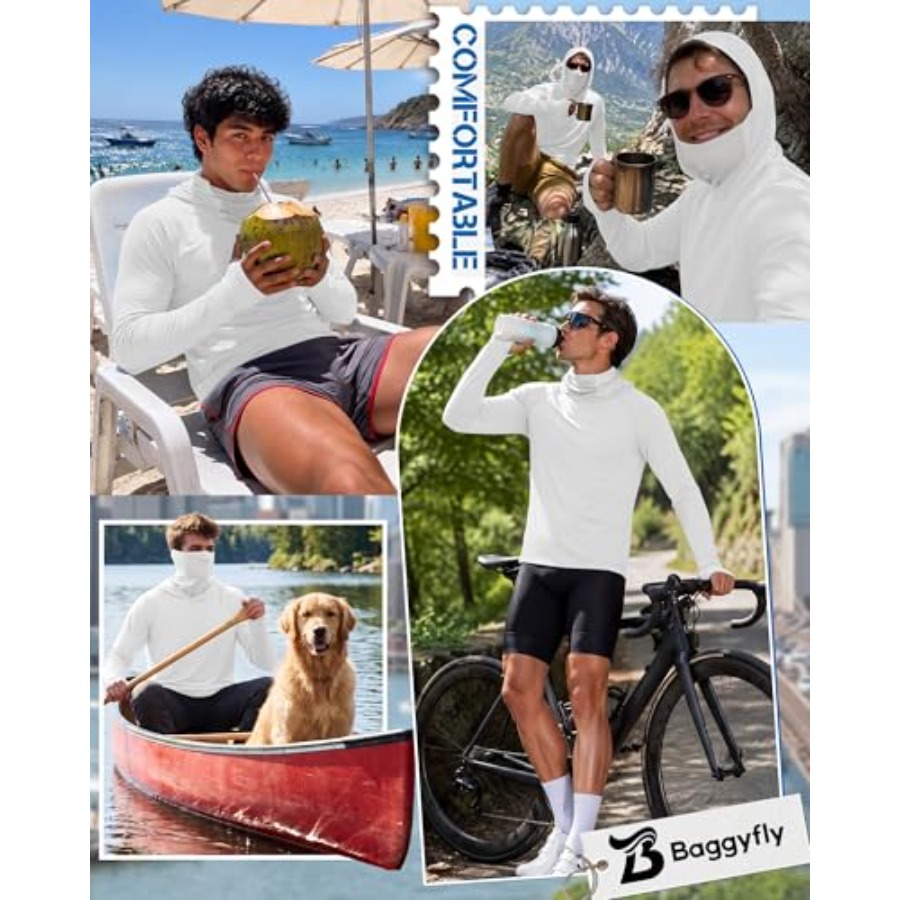 Men's UPF 50+ Sun Protection H - Fishing Mask Sun Protection のレビューと価格