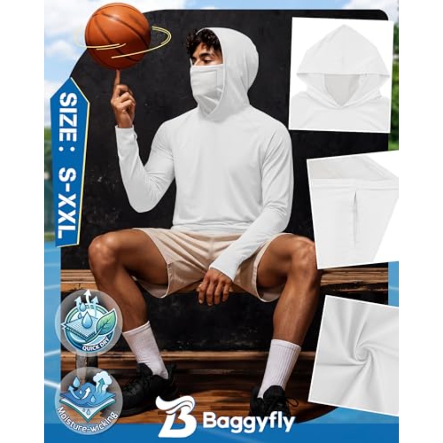 Men's UPF 50+ Sun Protection H - Fishing Mask Sun Protection のレビューと価格