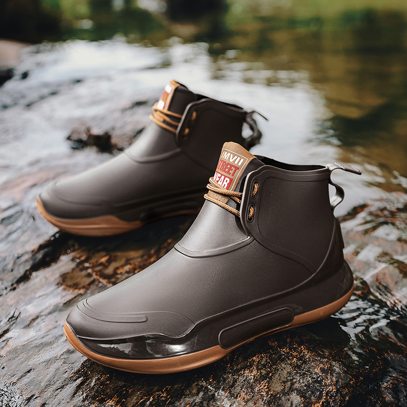 Men Ankle Rubber Boots Woman R - Fishing Boots のレビューと価格