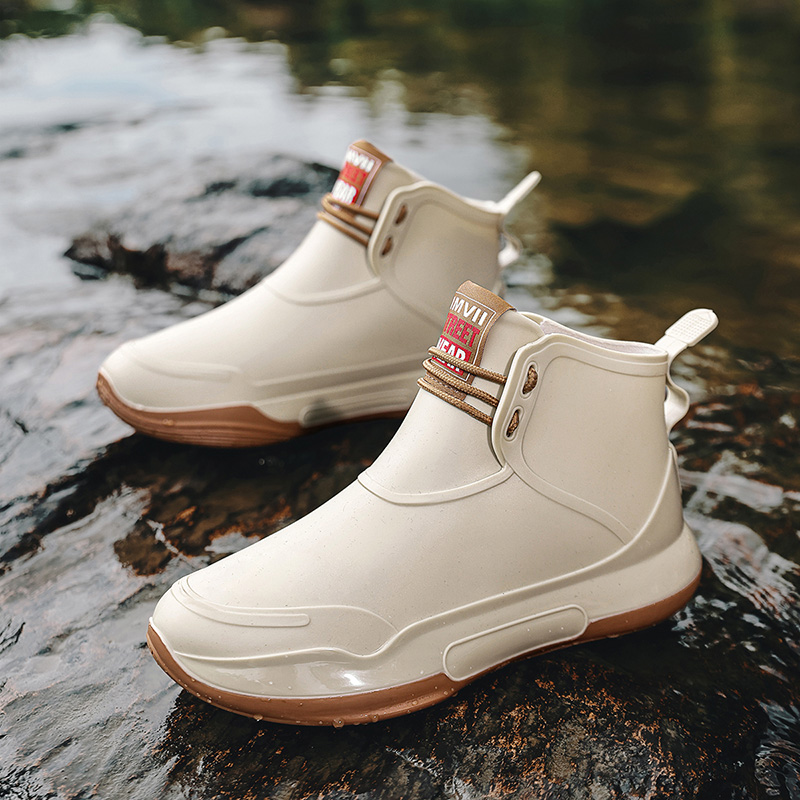 Men Ankle Rubber Boots Woman R - Fishing Boots のレビューと価格