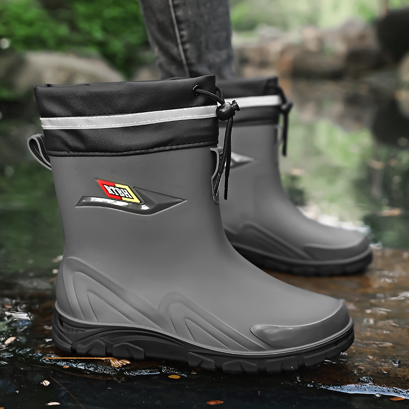 Men's high-top casual rain boo - Fishing Boots のレビューと価格