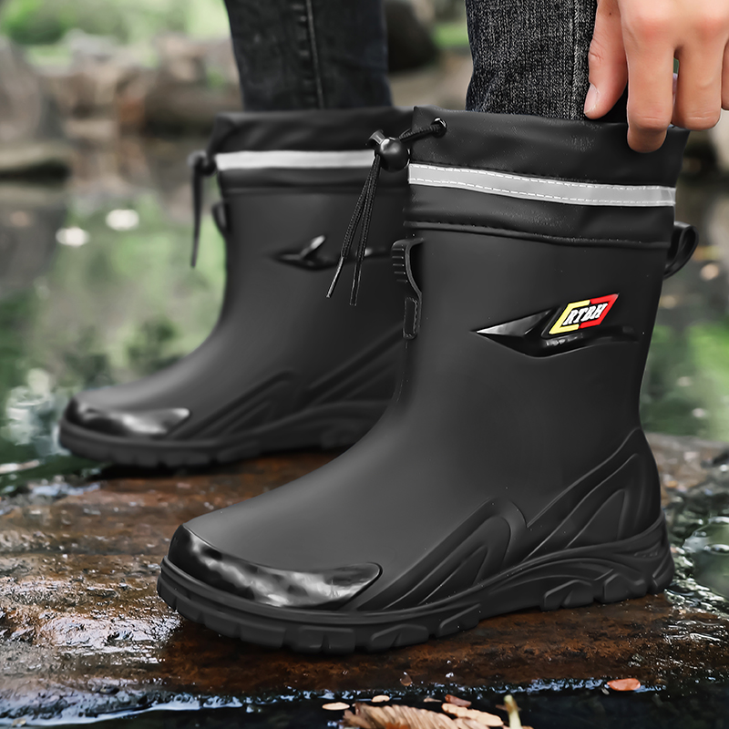 Men's high-top casual rain boo - Fishing Boots のレビューと価格