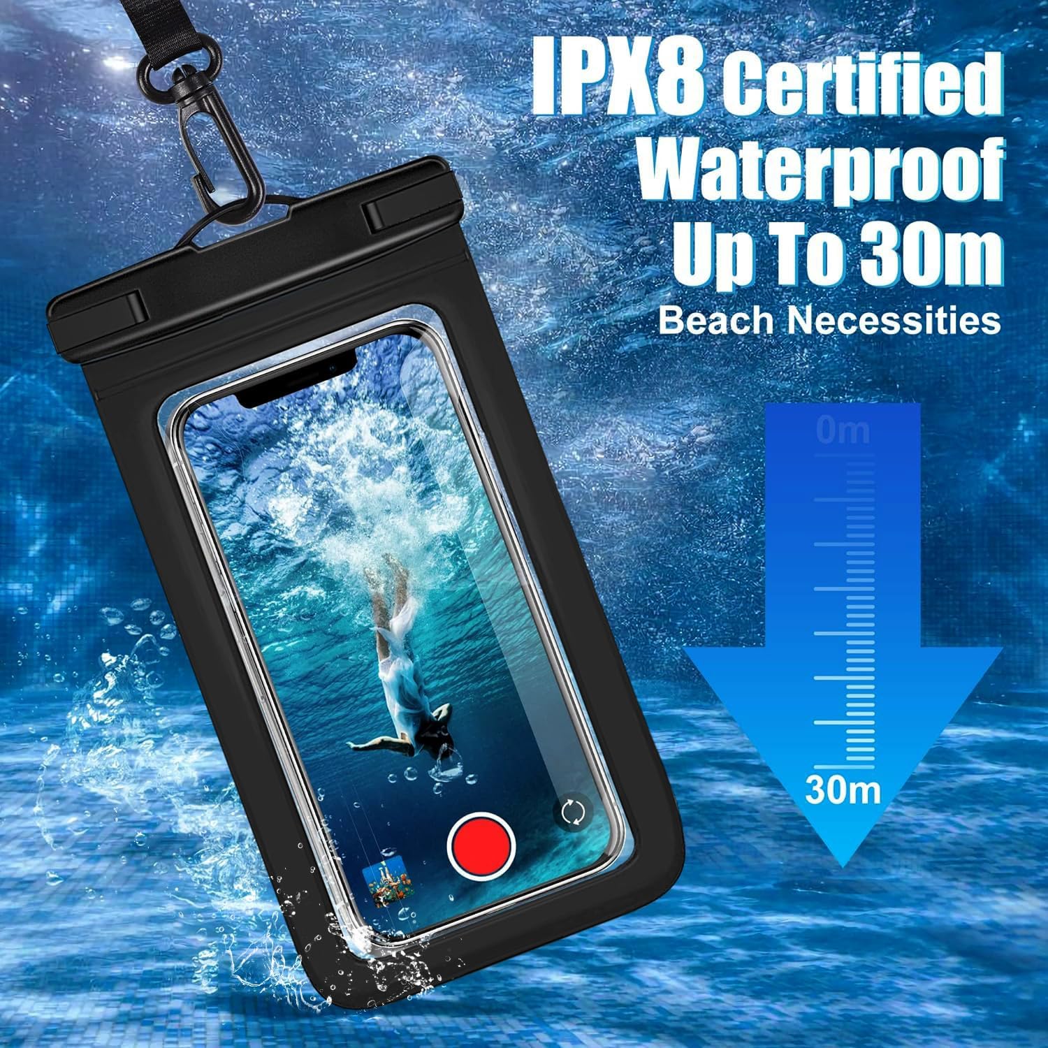 3 Pack Multicolor IPX8 Waterpr - Fishing Bag Waterproof のレビューと価格