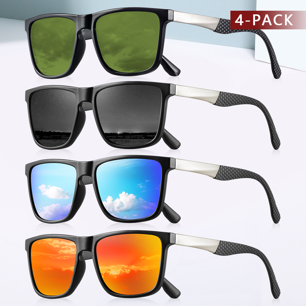 CRIXALIS 4Pcs Polarized Sungla - Fishing Sunglasses Polarized のレビューと価格