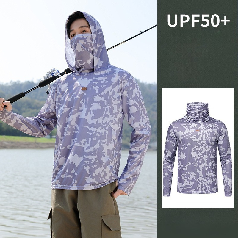 Fishing Shirt Hooded Men Sunsc - Fishing Hoodie のレビューと価格