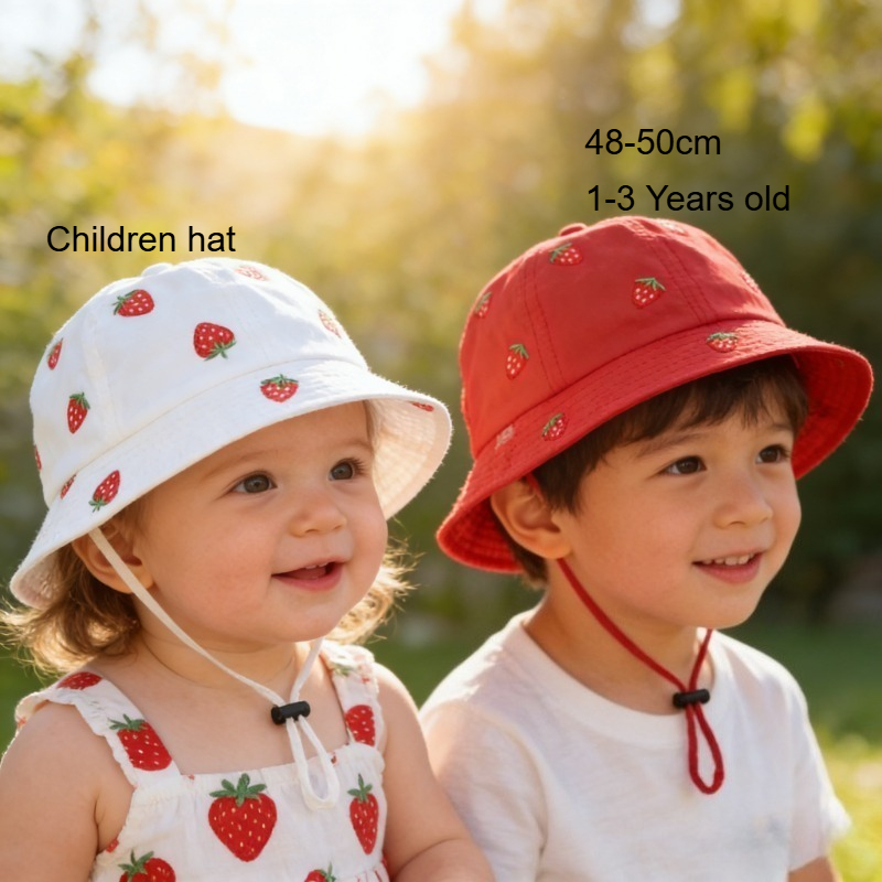 Girl Fisherman Hat with Strawb - Fishing Hat のレビューと価格