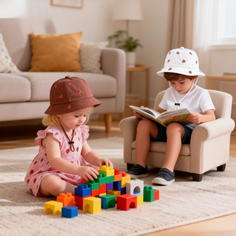 Girl Fisherman Hat with Strawb - Fishing Hat のレビューと価格