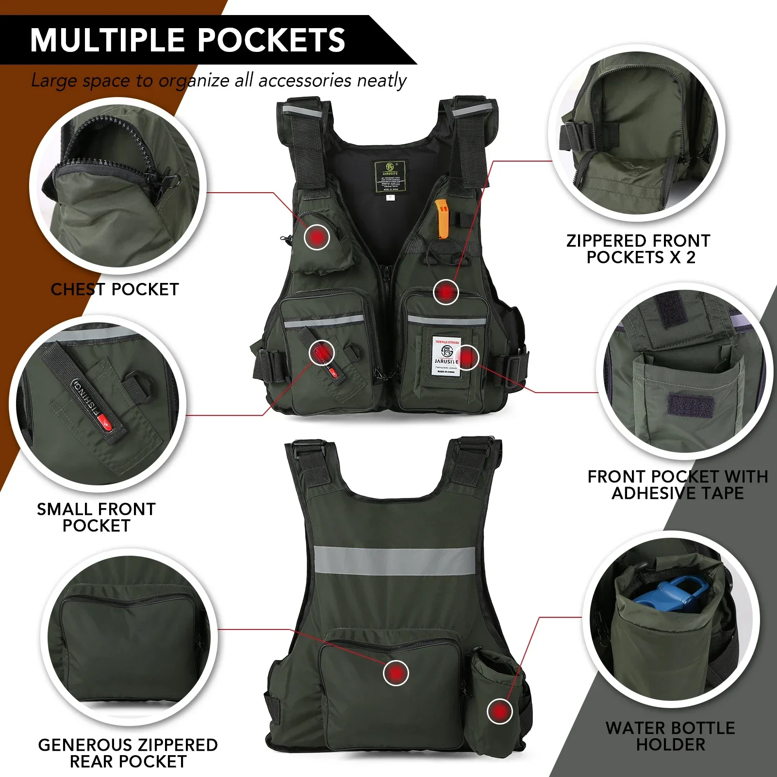 2026 Adult Lure Life Jacket Ro - Fishing Vest のレビューと価格