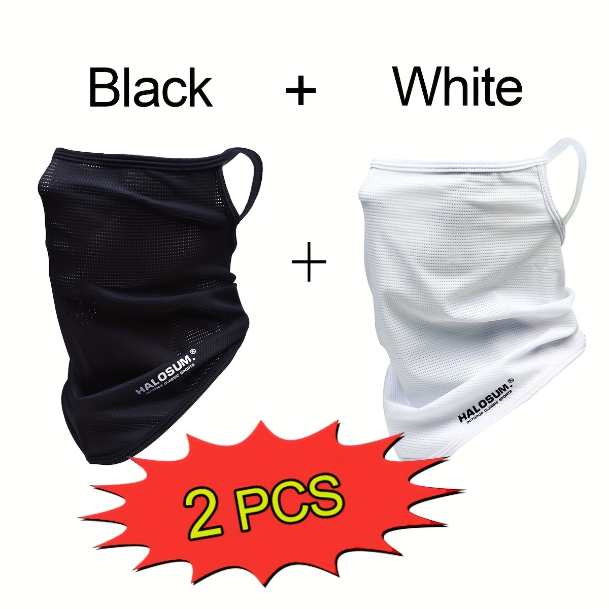 1/2Pcs Ice Silk Face Mask Brea - Fishing Mask Sun Protection のレビューと価格