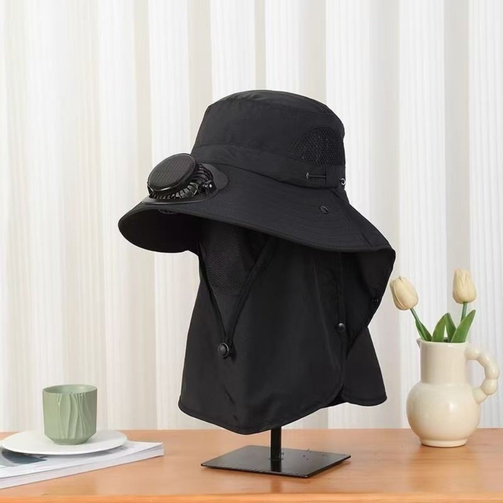 Portable Solar Rechargeable Fa - Fishing Hat のレビューと価格