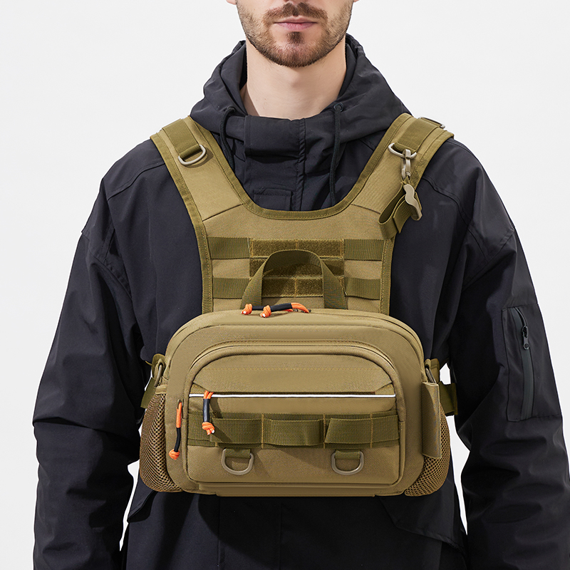 Men Chest Bag Tactical Fishing - Fishing Backpack のレビューと価格