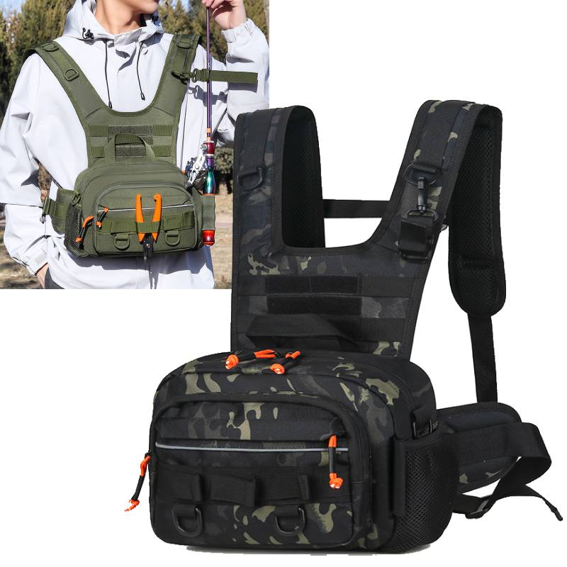 Men Chest Bag Tactical Fishing - Fishing Backpack のレビューと価格