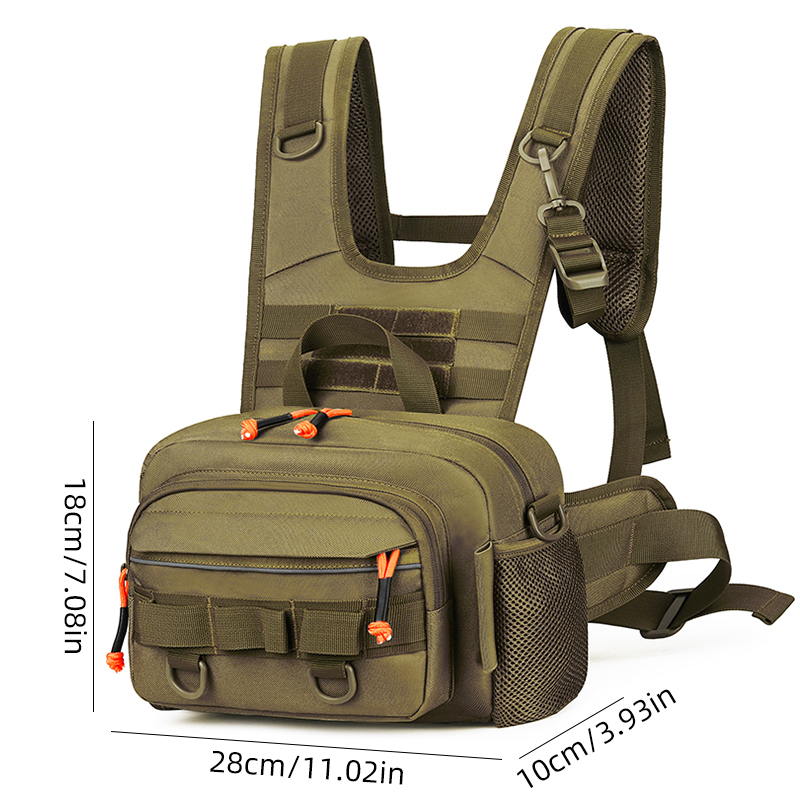 Men Chest Bag Tactical Fishing - Fishing Backpack のレビューと価格