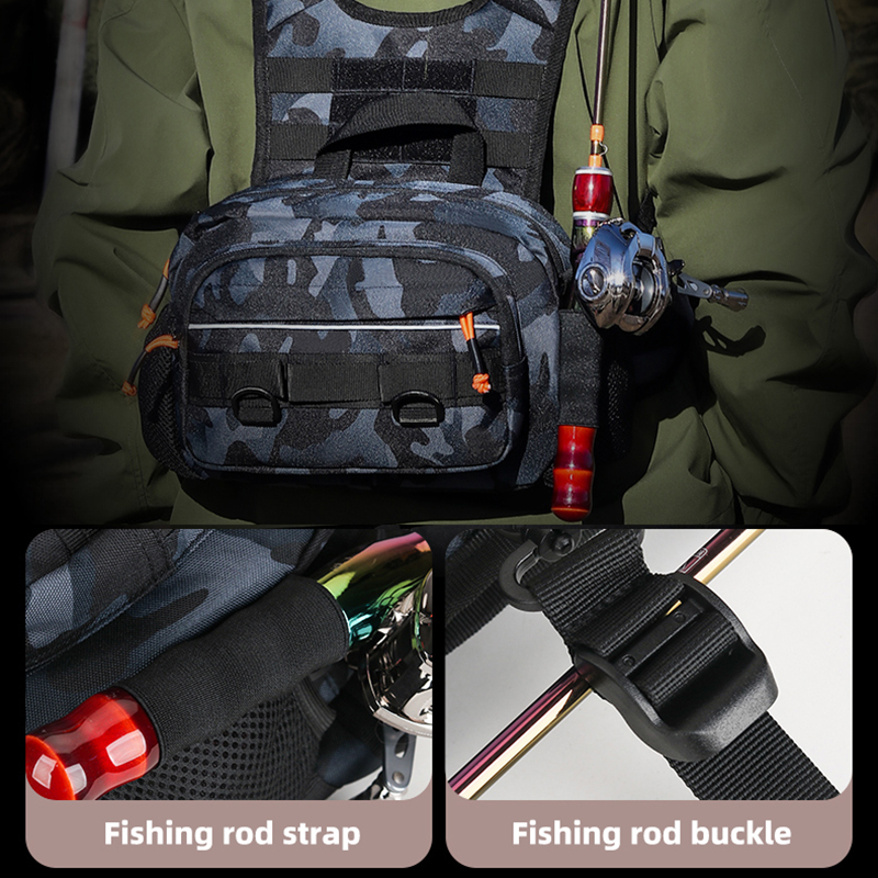 Men Chest Bag Tactical Fishing - Fishing Backpack のレビューと価格