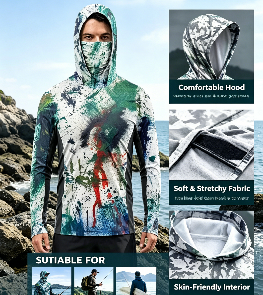 Fishing Clothing Men's Long Sl - Fishing Shirt Uv Protection のレビューと価格